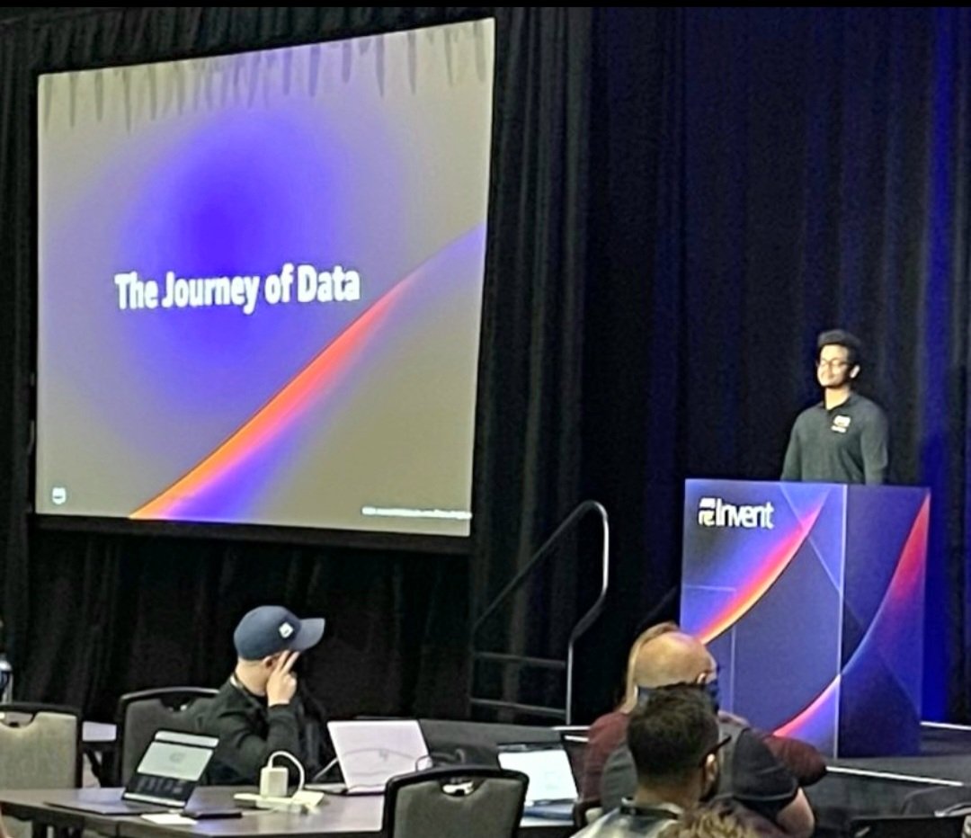 Raj Jayaraman leading a workshop at AWS re:Invent 2021